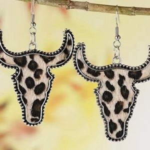 Cow Head Earrings